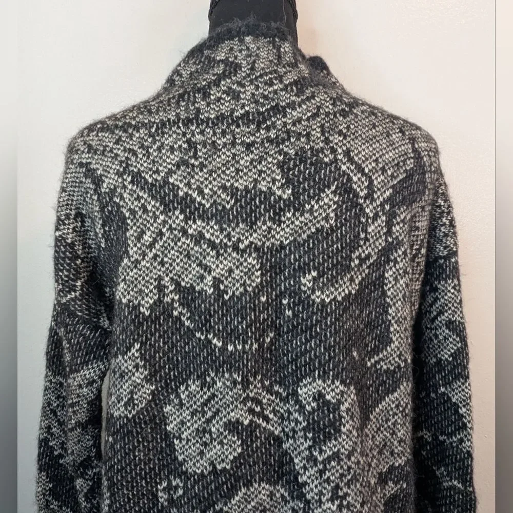 Peruvian Connection Alpaca Preppy Academia Travel Lagenlook Cozycore Sweater XS